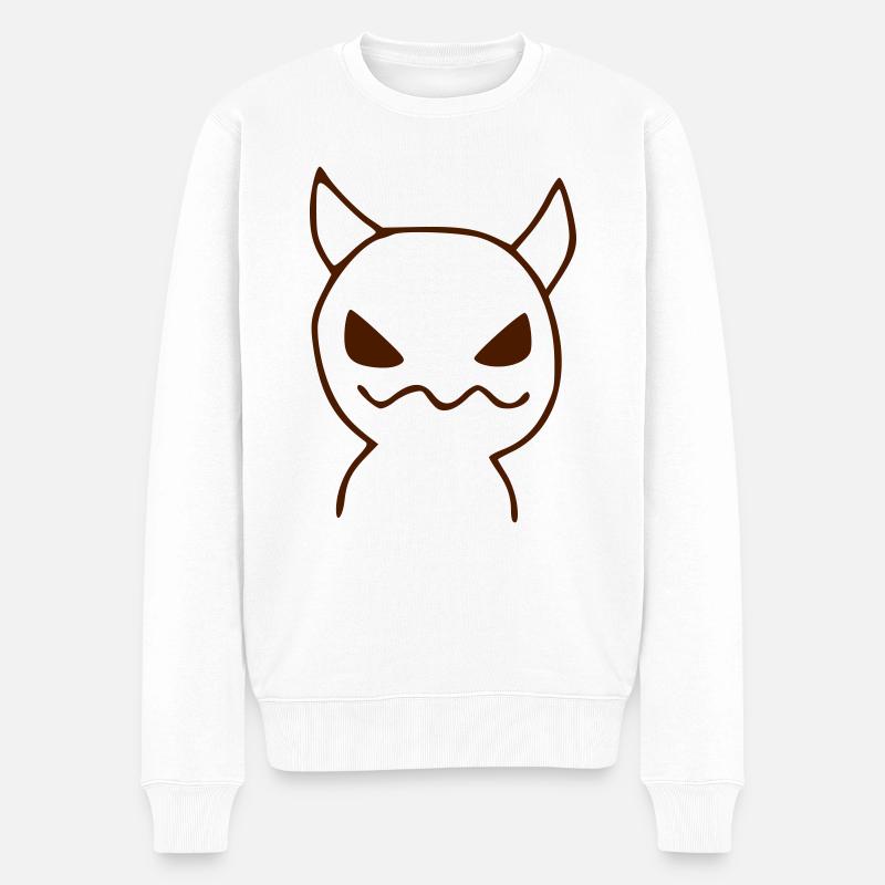 Lil devil - Männer Premium Bio Pullover - Weiß