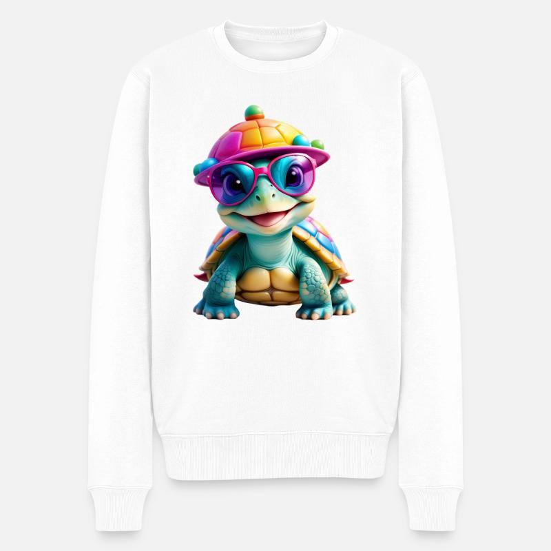 Tortue - Pull Premium bio Homme - blanc