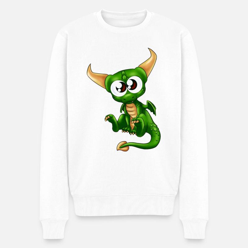Draco le petit dragon - Pull Premium bio Homme - blanc