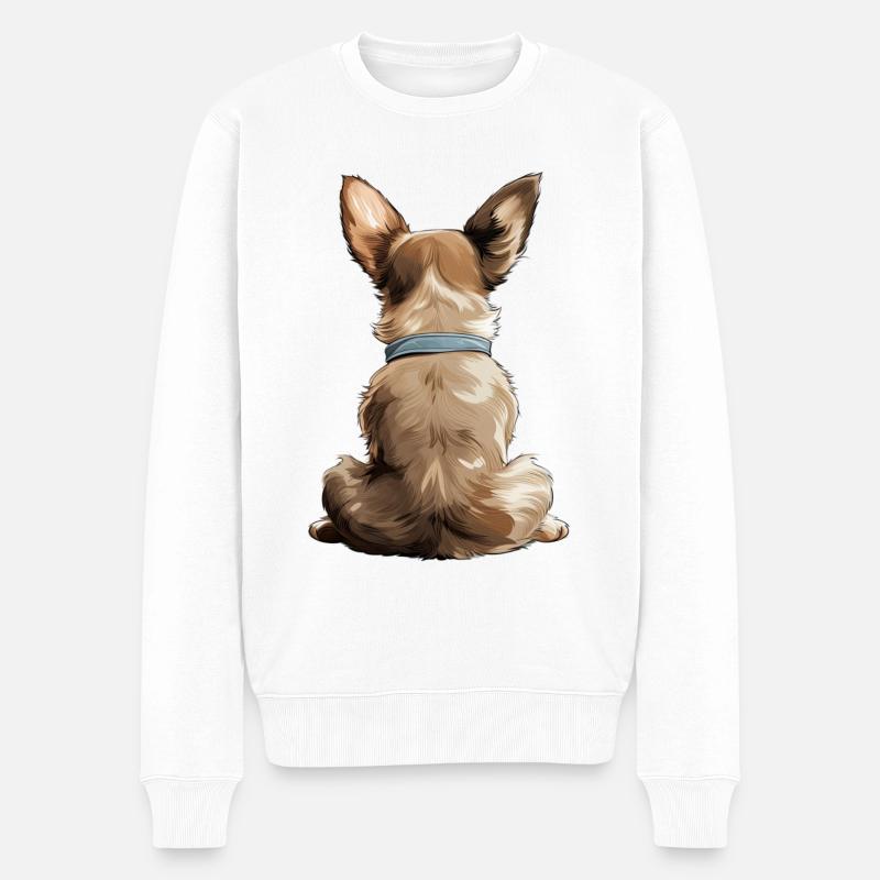 Chihuahua - Pull Premium bio Homme - blanc