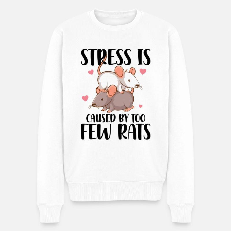 Rats - Pull Premium bio Homme - blanc