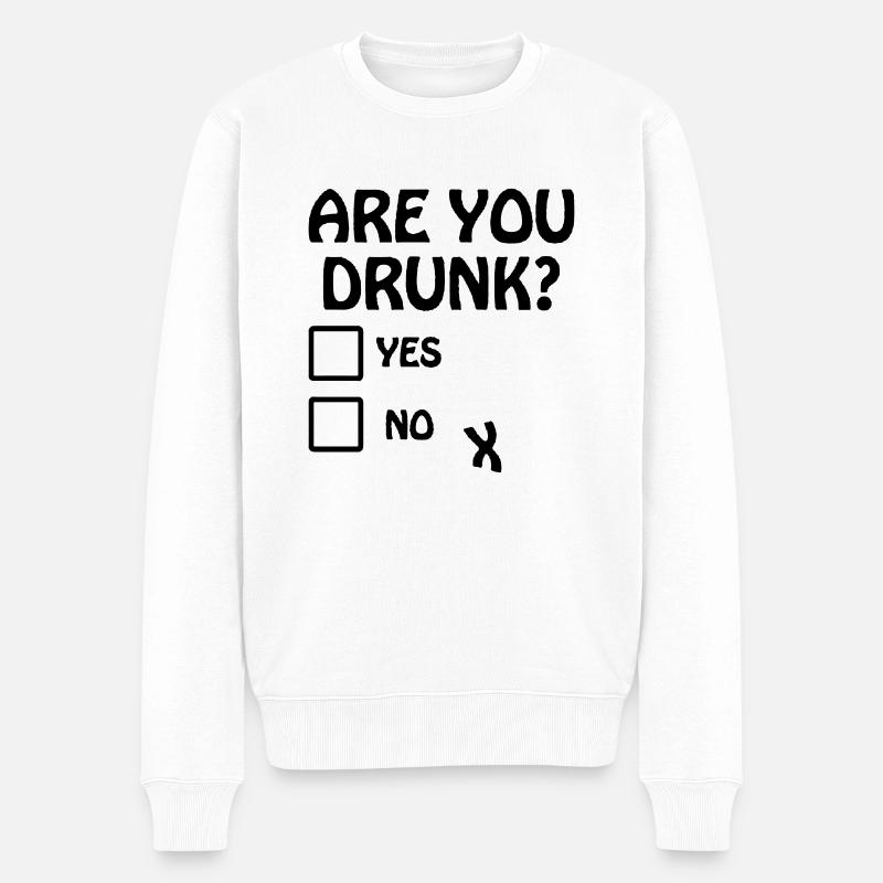 Es-tu saoul? - Pull Premium bio Homme - blanc