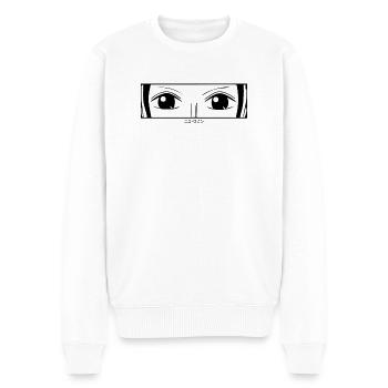 Mugiwara Nico Robin Manga - Männer Premium Bio Pullover - Weiß - Vorne - Thijin (182cm)