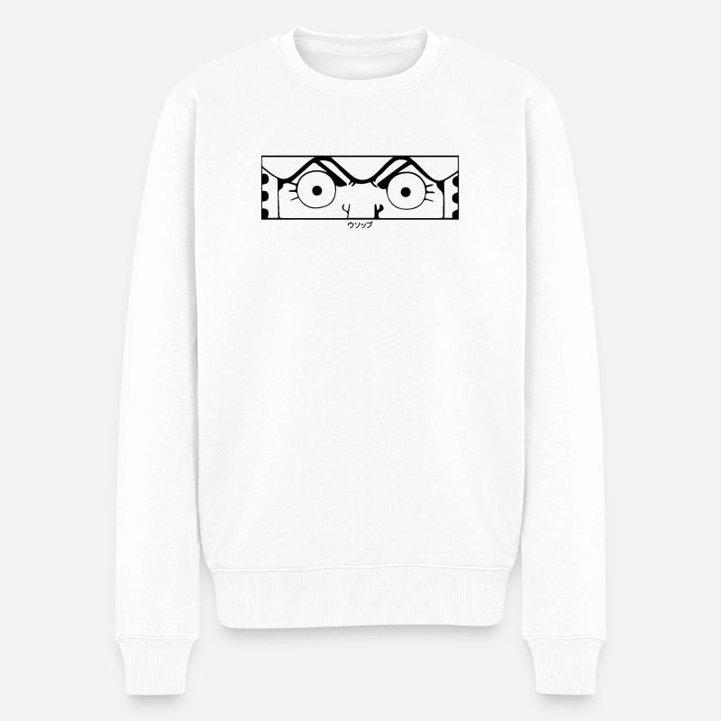 Mugiwara Usopp Manga - Männer Premium Bio Pullover - Weiß