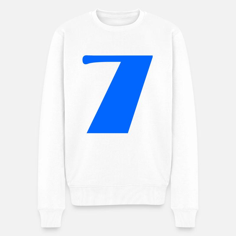 7. ANNIVERSAIRE. HAPPY BIRTHDAY - Pull Premium bio Homme - blanc