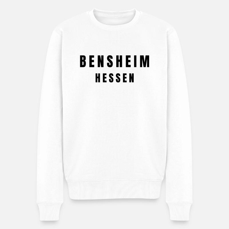 Bensheim, Hesse - Pull Premium bio Homme - blanc