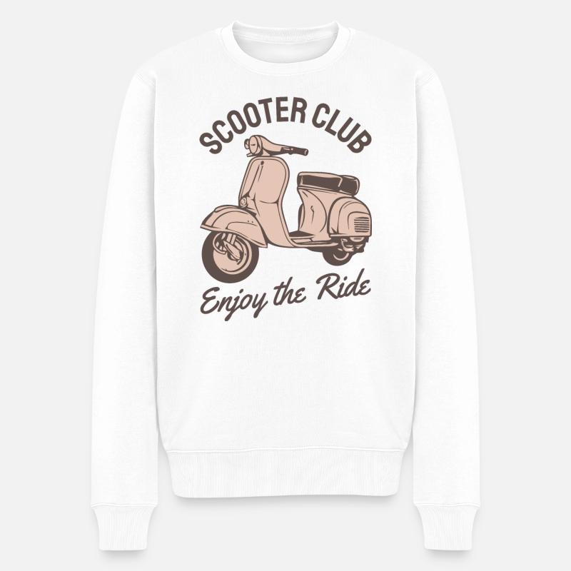 Scooter scooter scooter cadeau - Pull Premium bio Homme - blanc