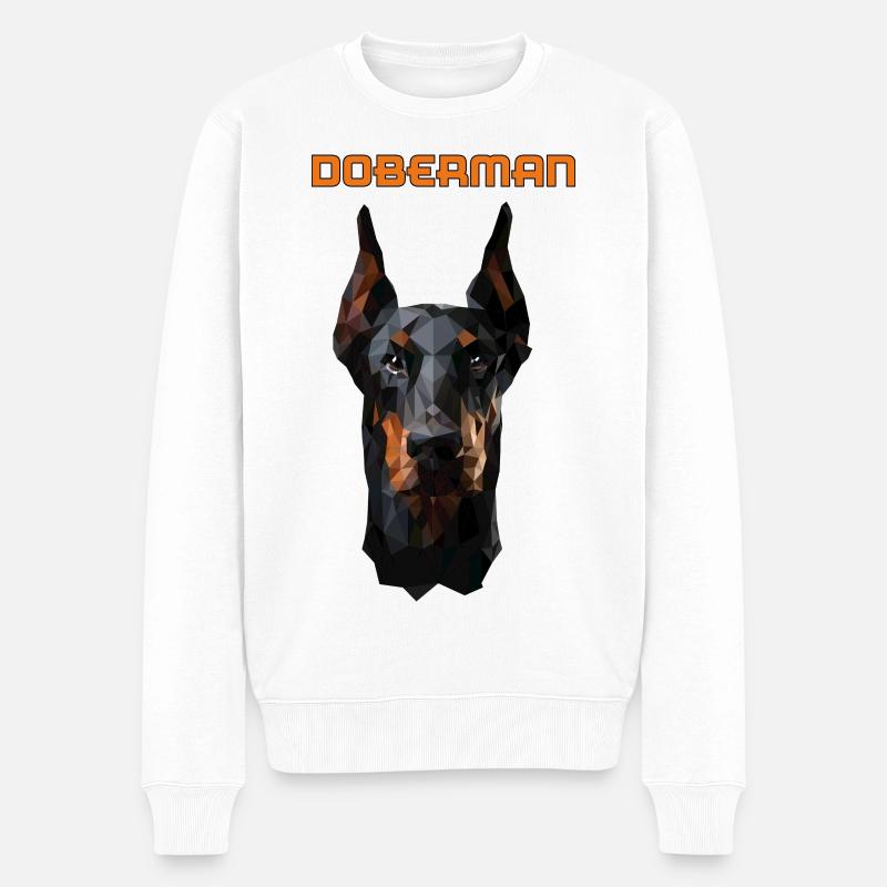 DOBERMAN - Pull Premium bio Homme - blanc