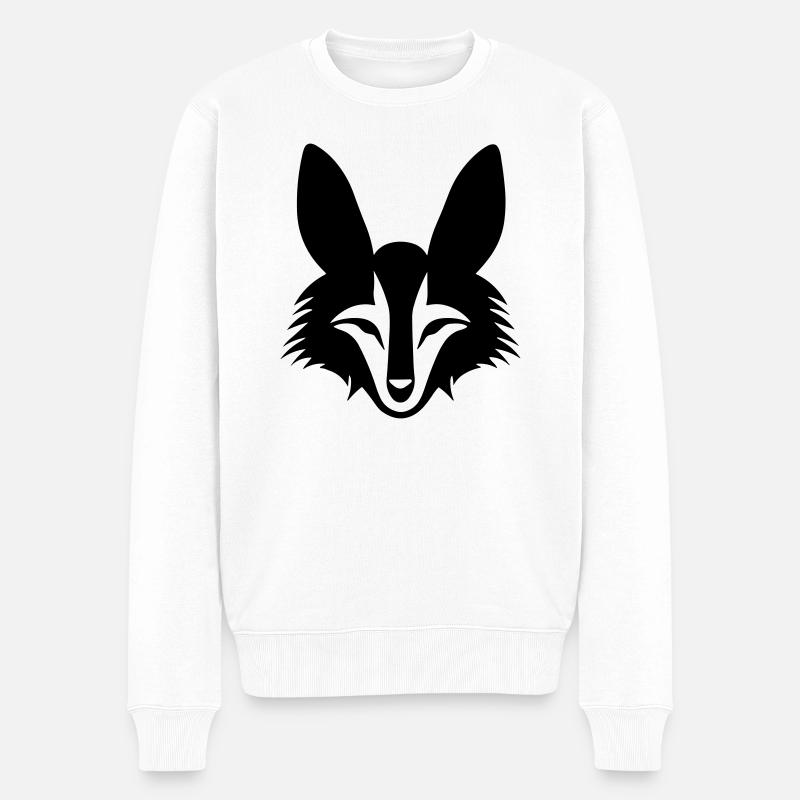 renard - Pull Premium bio Homme - blanc