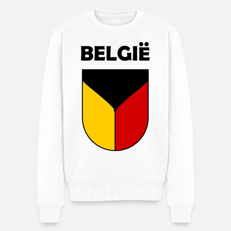 Les Belges - Pull Premium bio Homme - blanc