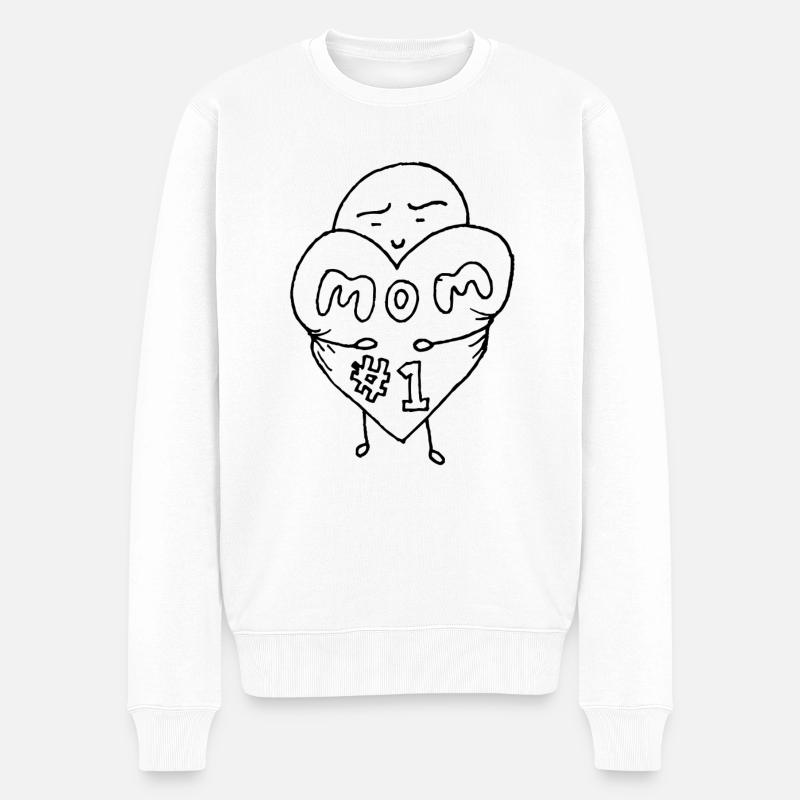 numéro 1 maman - Pull Premium bio Homme - blanc