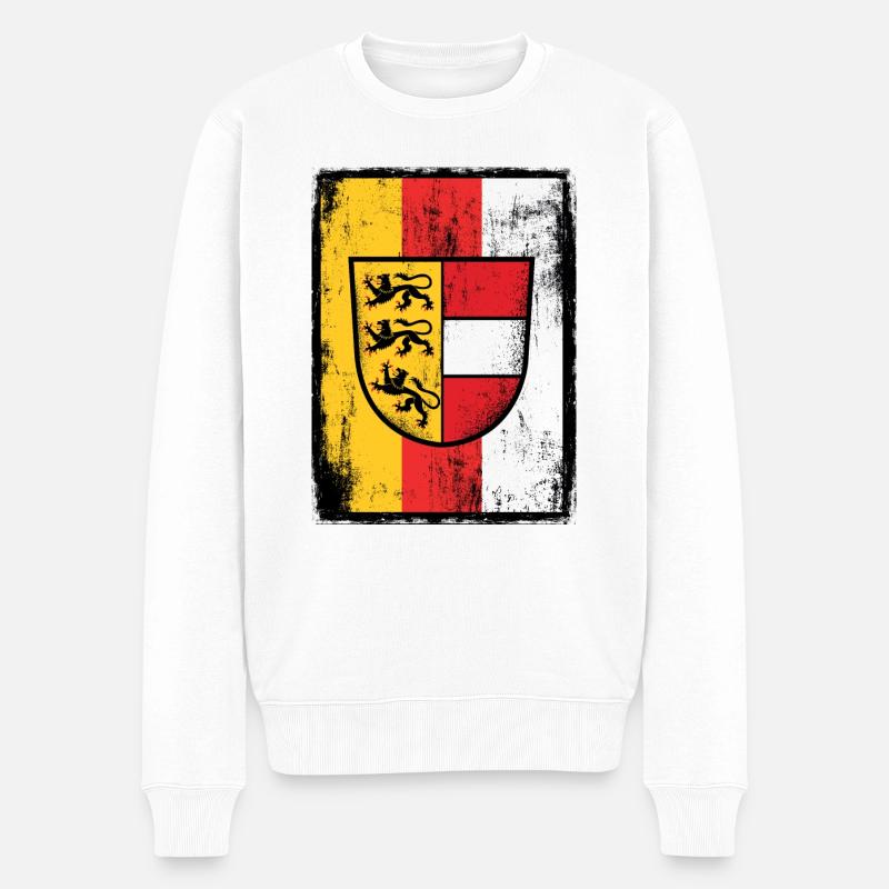 Kärnten Flagge Kärntner Österreich See Geschenk - Männer Premium Bio Pullover - Weiß