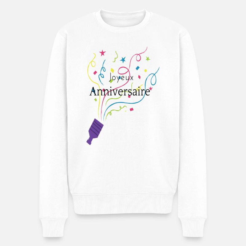 Joyeux anniversaire, cadeau anniversaire - Pull Premium bio Homme - blanc