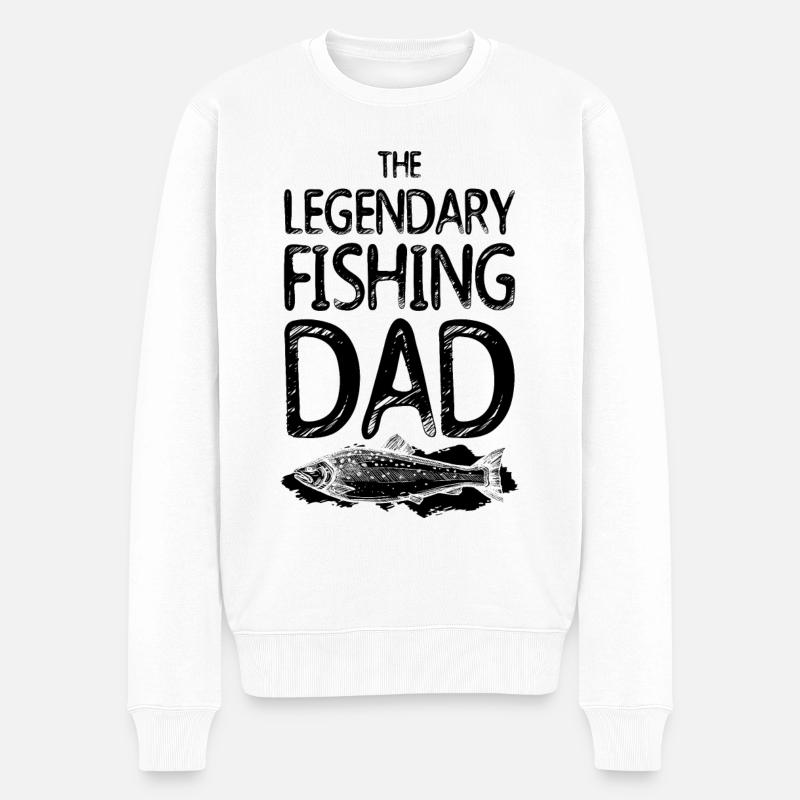 Fishing dad - Pull Premium bio Homme - blanc