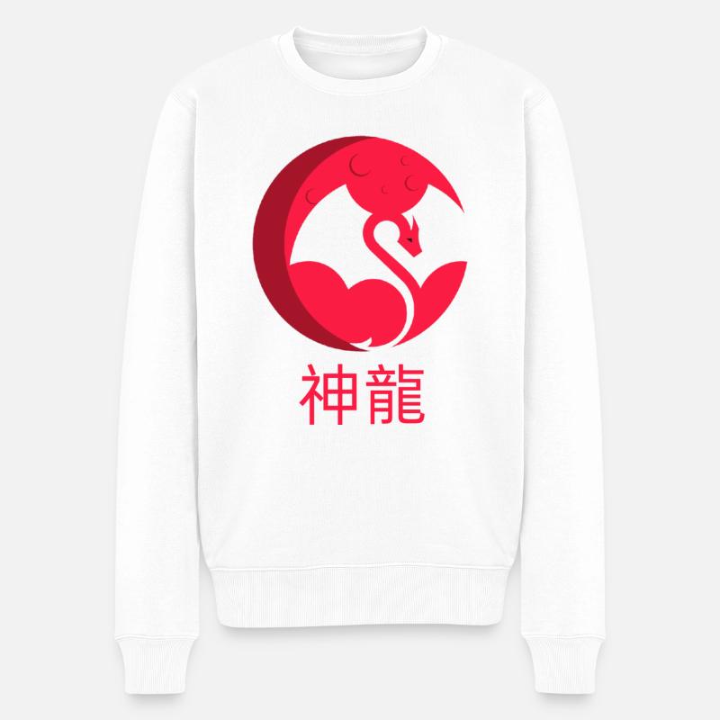 Dragon - Pull Premium bio Homme - blanc