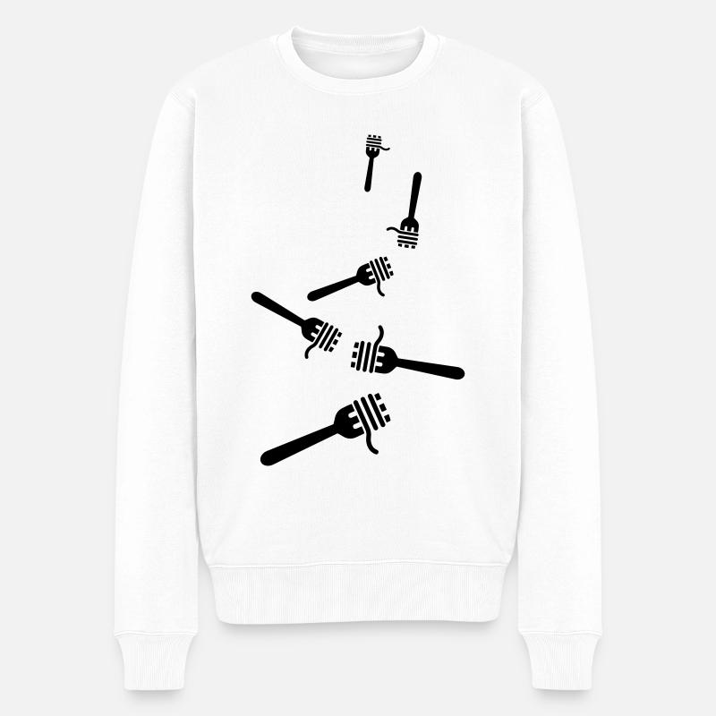Symbole spaghetti - Pull Premium bio Homme - blanc