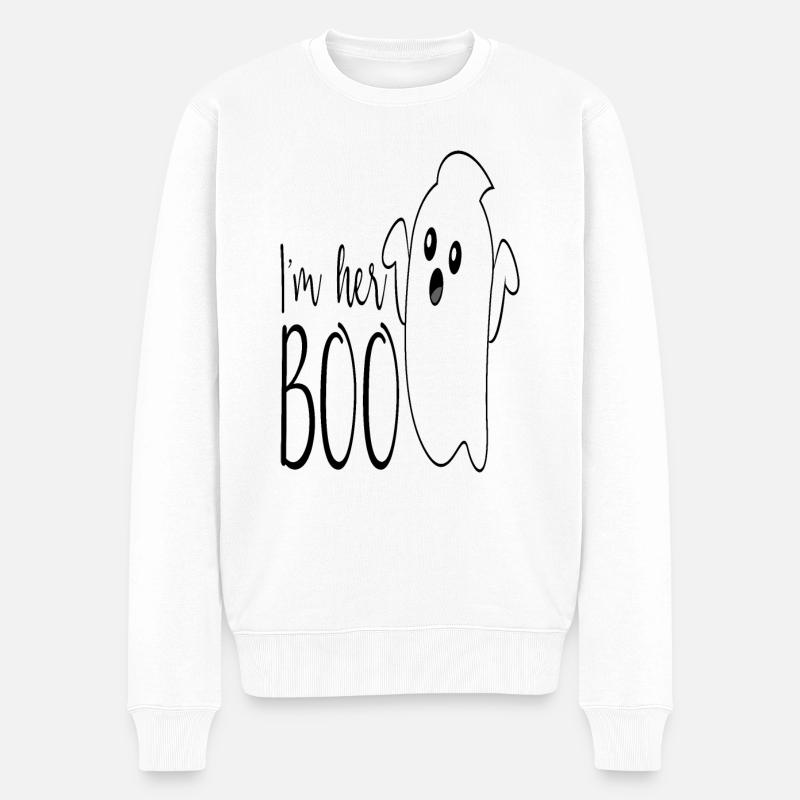 HALLOWEEN - Männer Premium Bio Pullover - Weiß