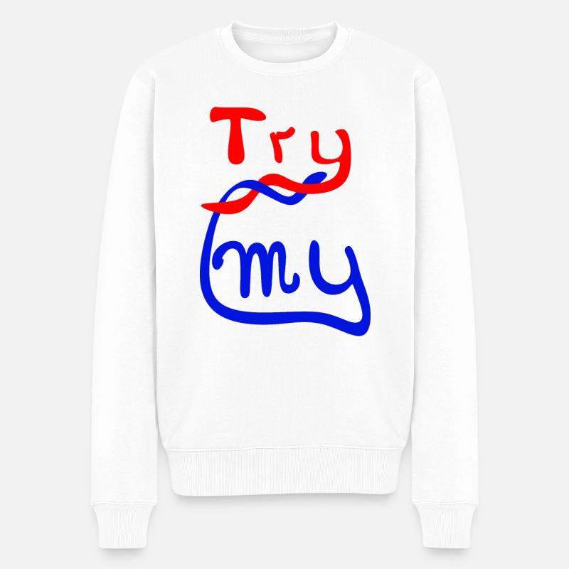 Essayez mon - Pull Premium bio Homme - blanc