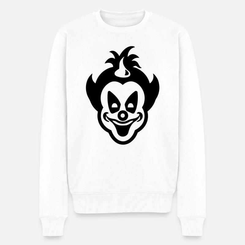 Clown - Pull Premium bio Homme - blanc