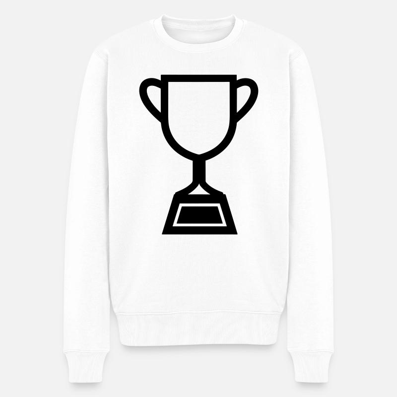 trophée - Pull Premium bio Homme - blanc