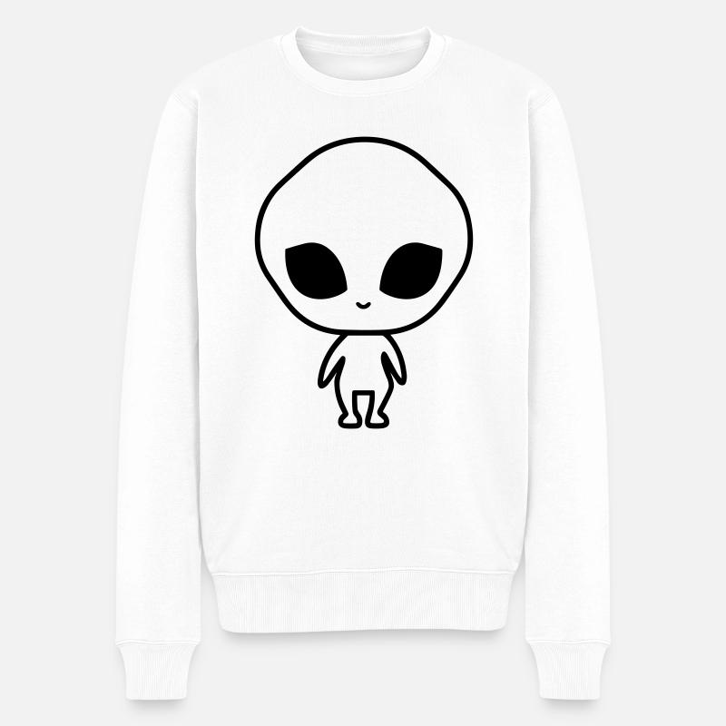 extraterrestre - Pull Premium bio Homme - blanc