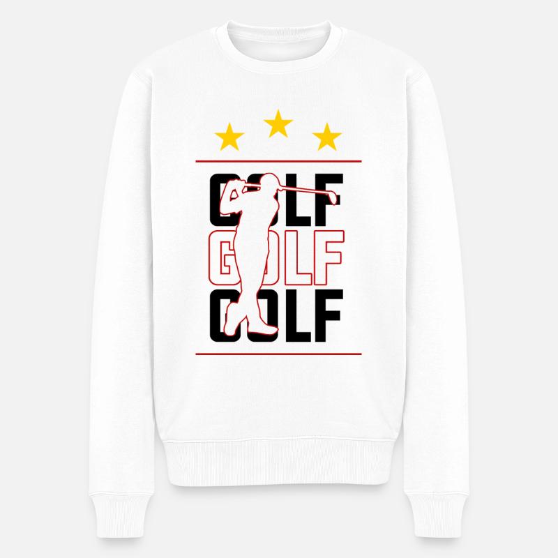 Golf - Pull Premium bio Homme - blanc