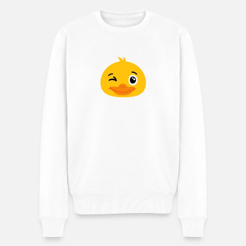 Clin d'œil du canard - Pull Premium bio Homme - blanc