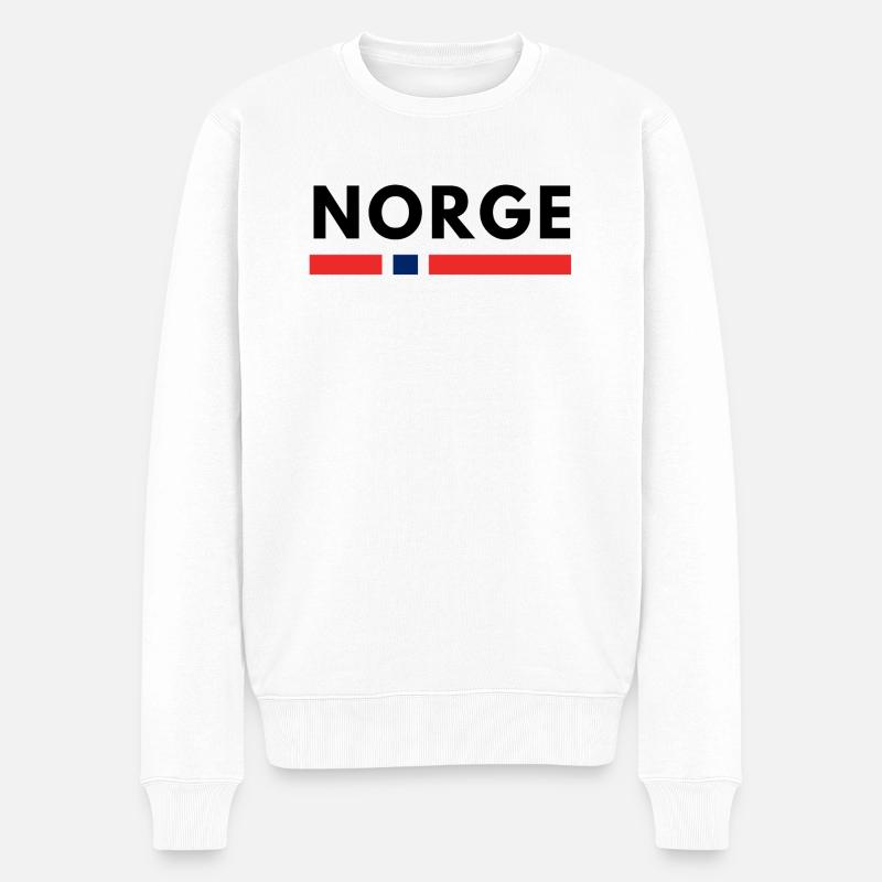 Norvège - Pull Premium bio Homme - blanc
