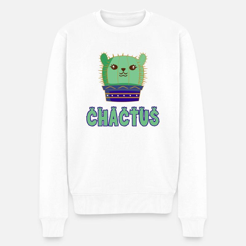 chactus - Pull Premium bio Homme - blanc