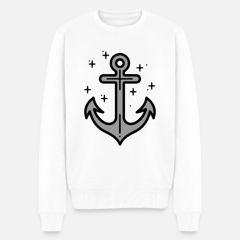 Anchor Harbour Shipping - Pull Premium bio Homme - blanc