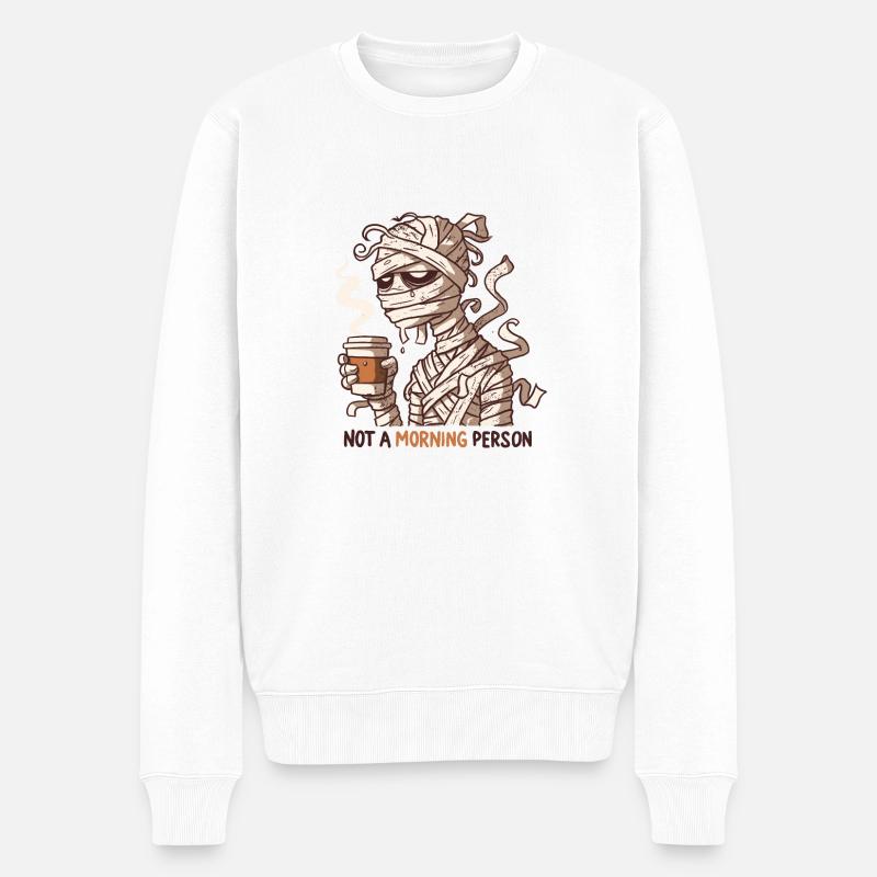 Momie du matin - Pull Premium bio Homme - blanc