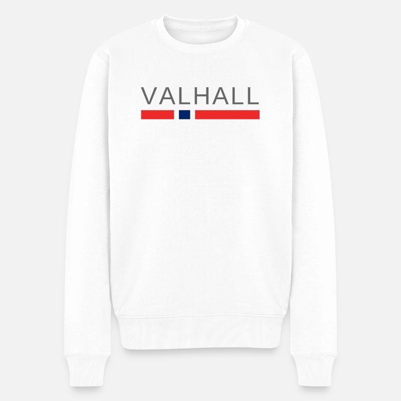Valhalla Norvège - Pull Premium bio Homme - blanc