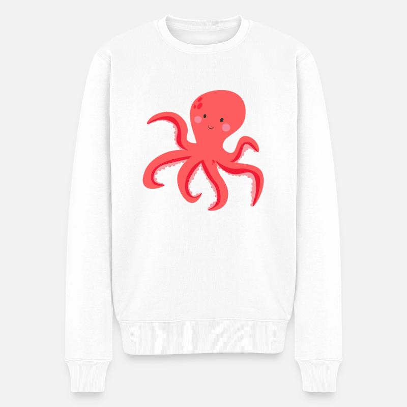 Poulpe doux - Pull Premium bio Homme - blanc