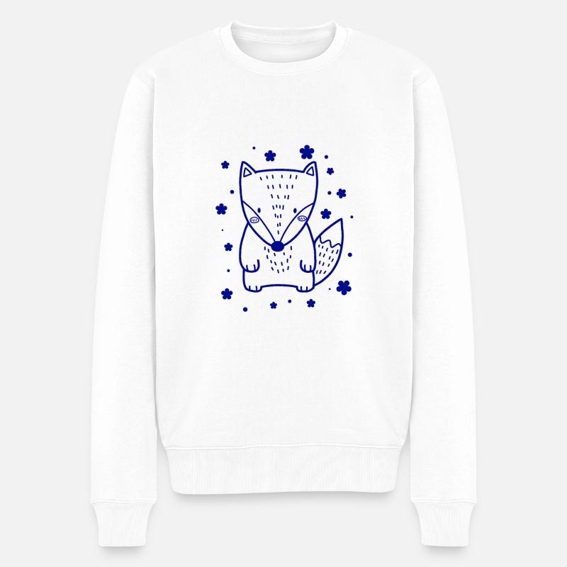 Petit renard mignon - Pull Premium bio Homme - blanc