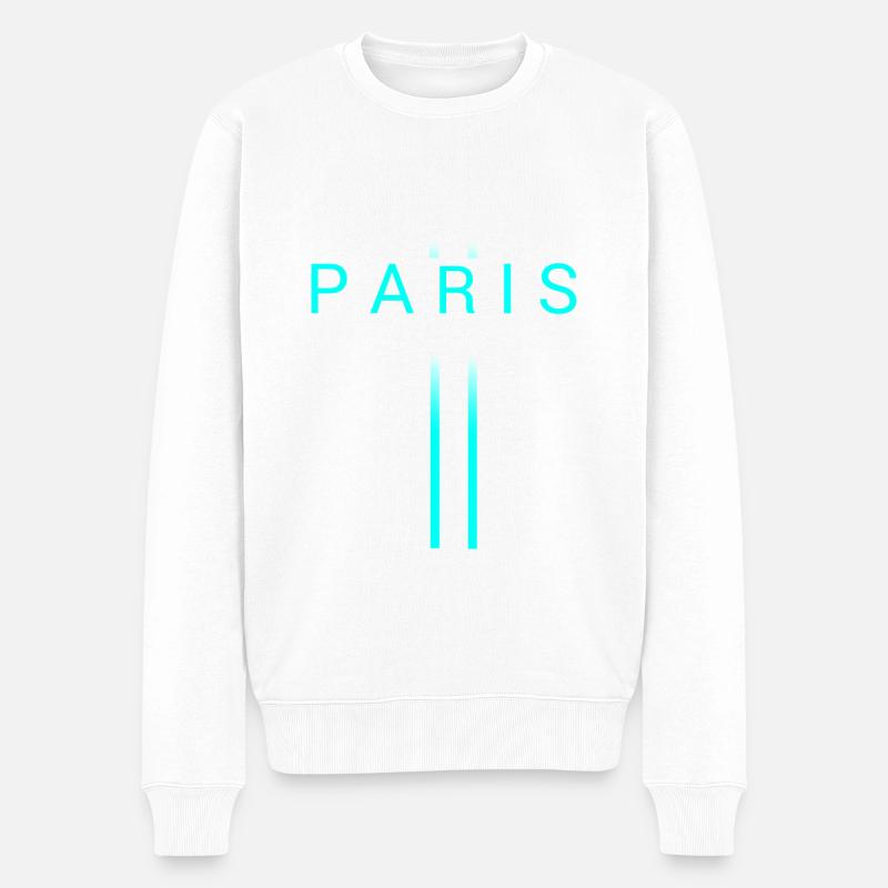 Paris - Pull Premium bio Homme - blanc