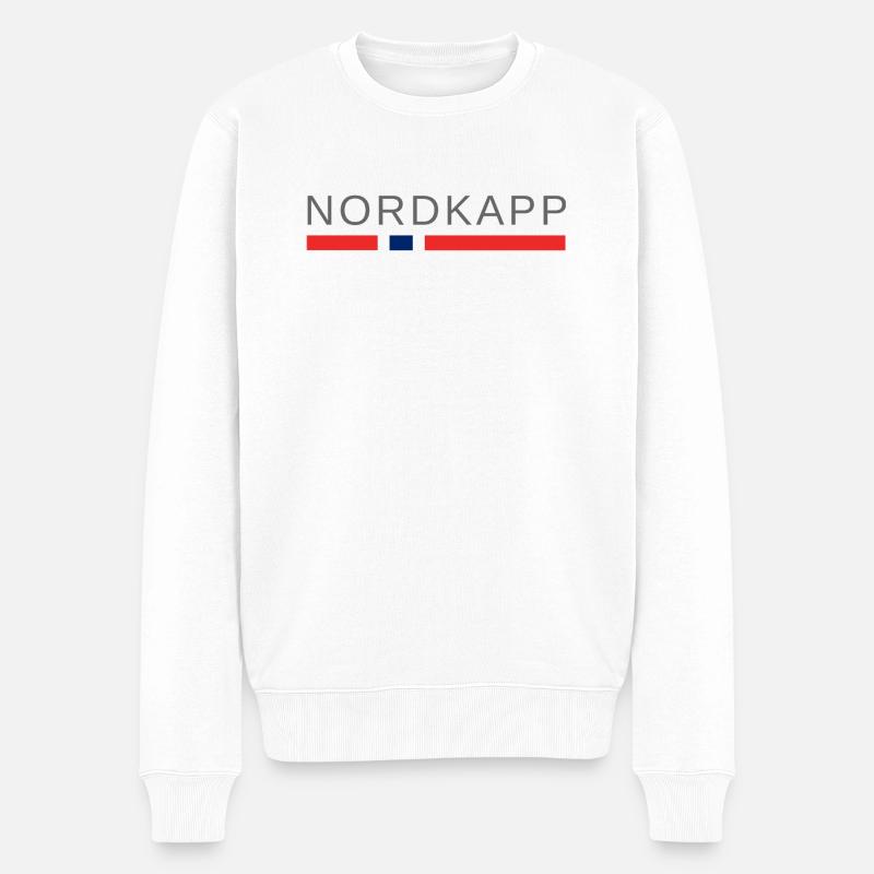 Cap Nord Norvège - Pull Premium bio Homme - blanc