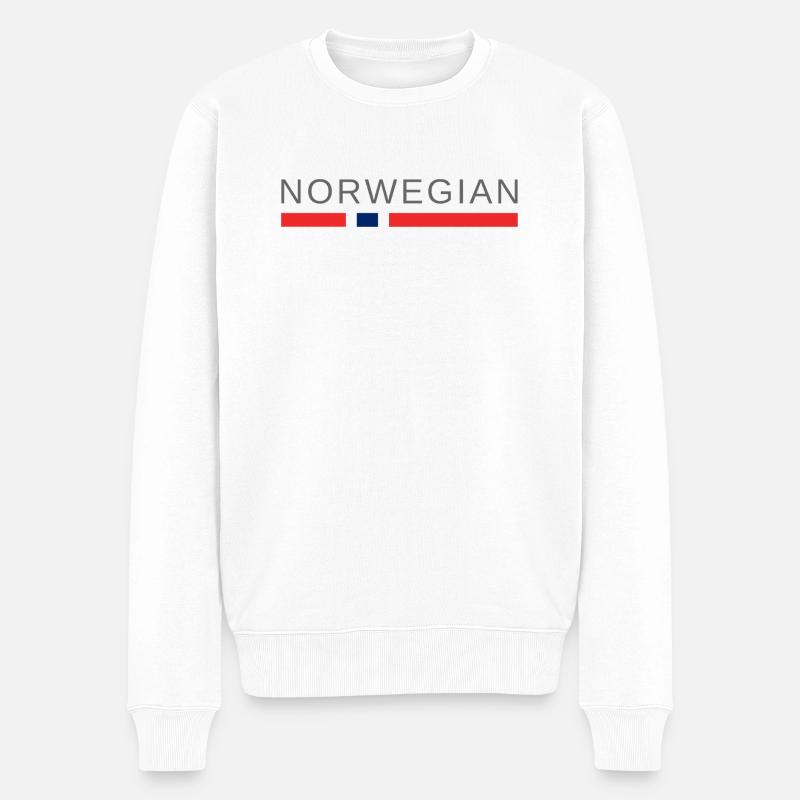 norvégien - Pull Premium bio Homme - blanc