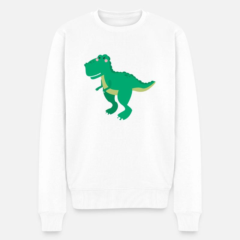 Dinosaures - Pull Premium bio Homme - blanc