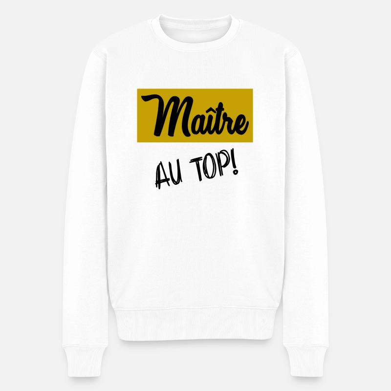 MAÎTRE - Pull Premium bio Homme - blanc