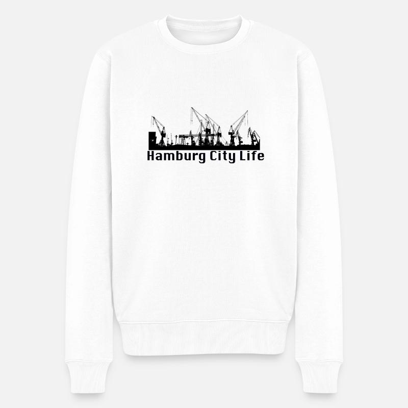 Port de Hambourg - Pull Premium bio Homme - blanc