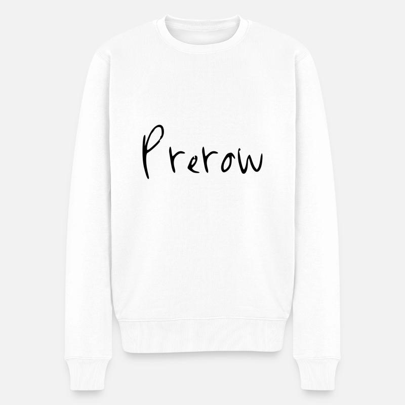 Prerow - Männer Premium Bio Pullover - Weiß