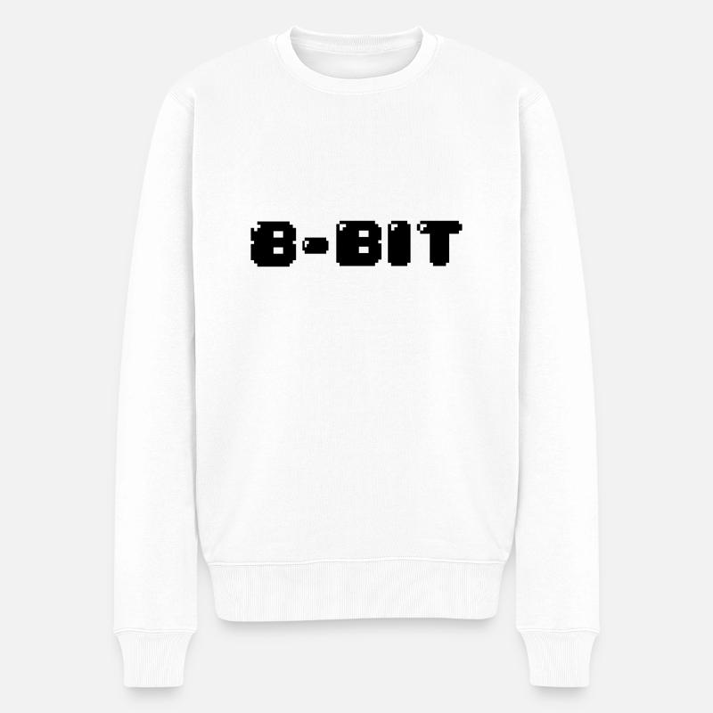 8-Bit - Pull Premium bio Homme - blanc