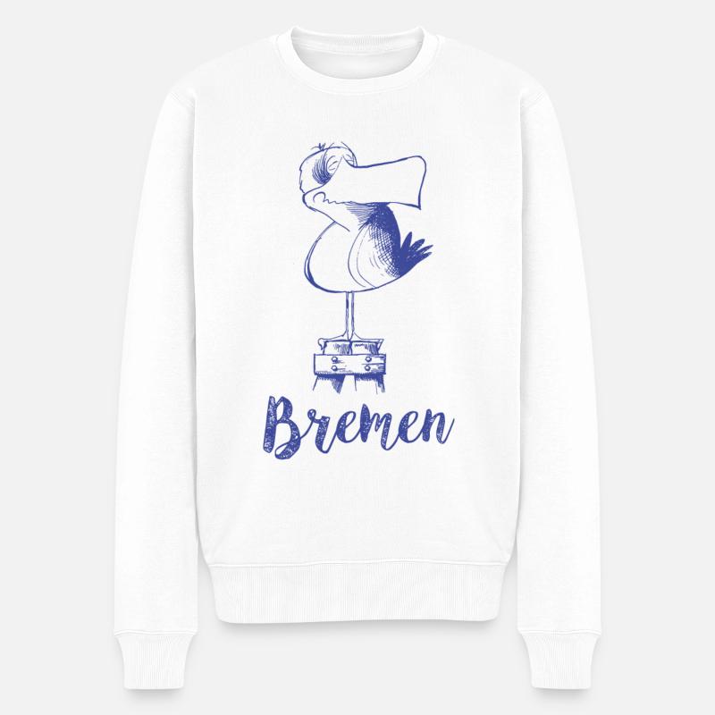 Mouette de Brême - Pull Premium bio Homme - blanc