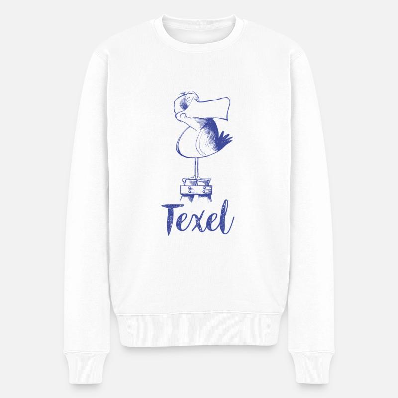 Texel Moewe - Pull Premium bio Homme - blanc