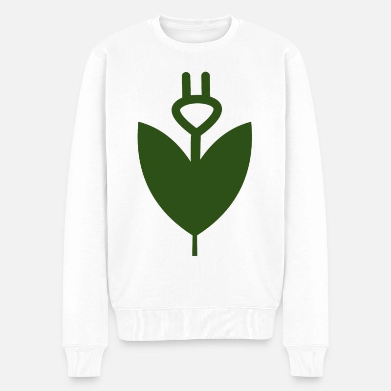 La fleur électrique - Pull Premium bio Homme - blanc