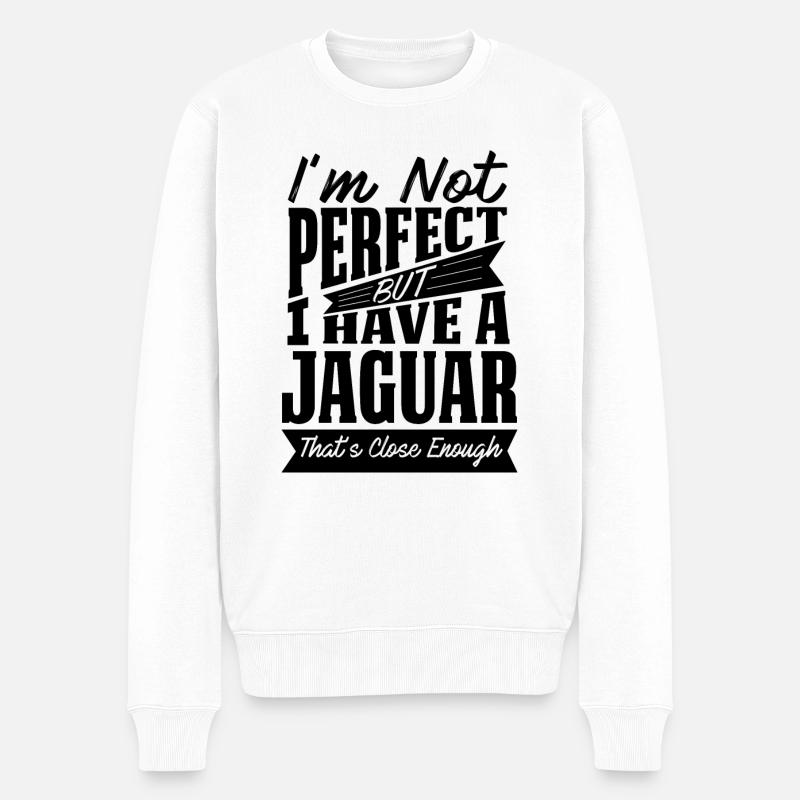 PARFAIT AVEC JAGUAR B - Pull Premium bio Homme - blanc