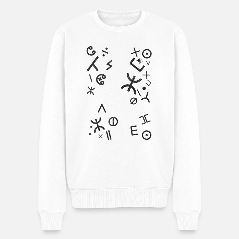 TIFINAGH - Pull Premium bio Homme - blanc