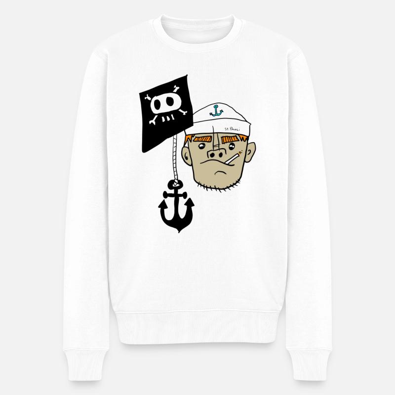 Matros St pauli - Männer Premium Bio Pullover - Weiß