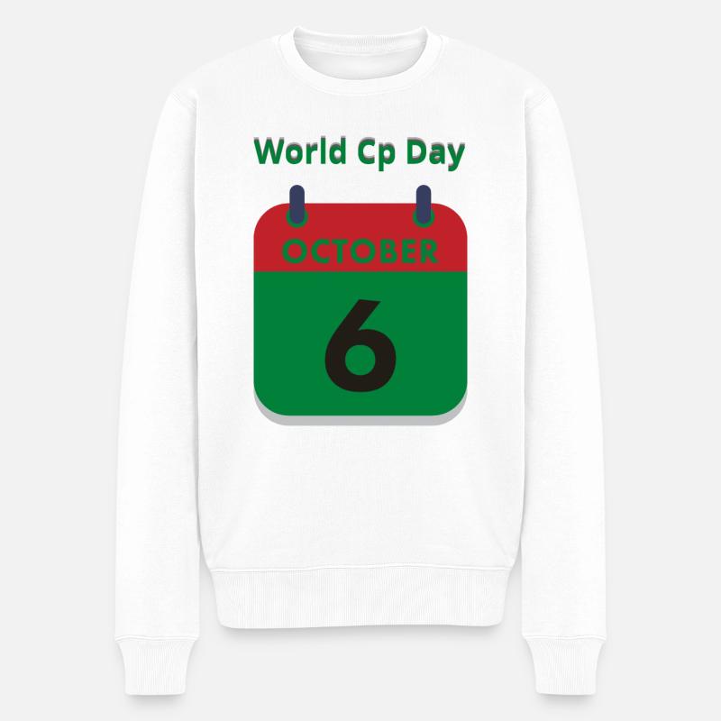 Journée mondiale du Cp - Pull Premium bio Homme - blanc