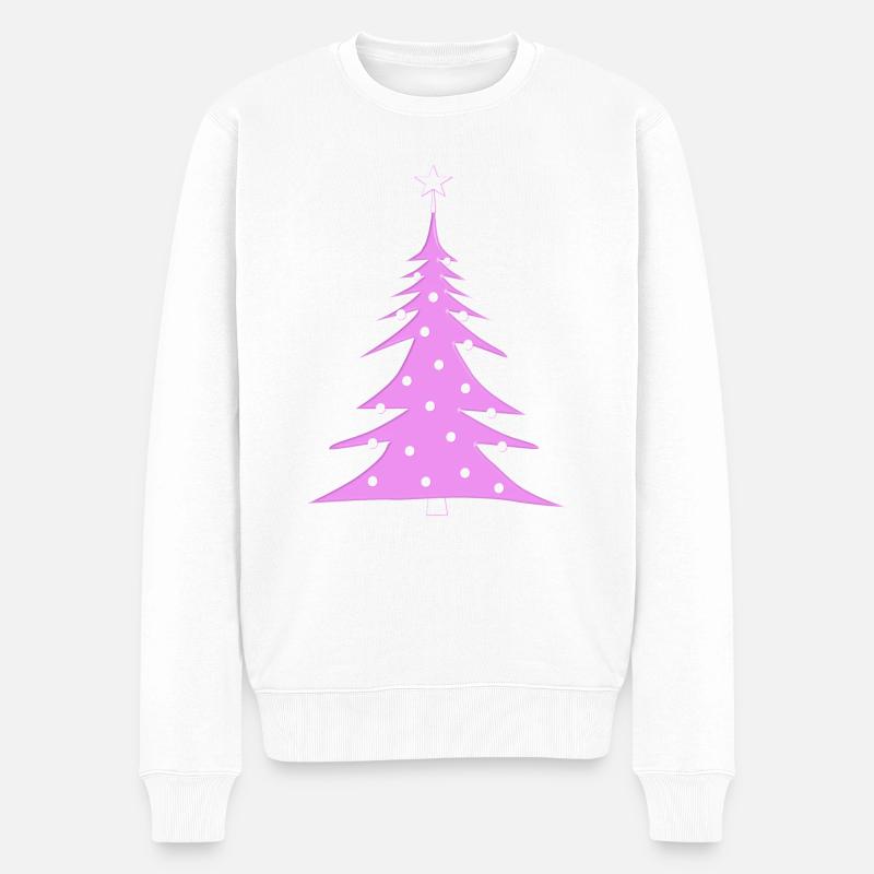 Sapin de Noël - Pull Premium bio Homme - blanc